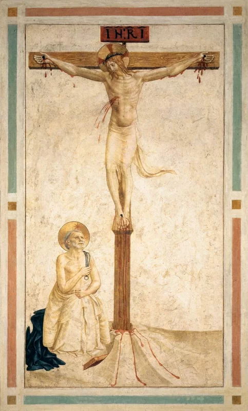 02756 Nukryziavimas su save plakanciu sv Dominyku cele Nr 20 Fra Angelico apie 1442 3261 800 800 85