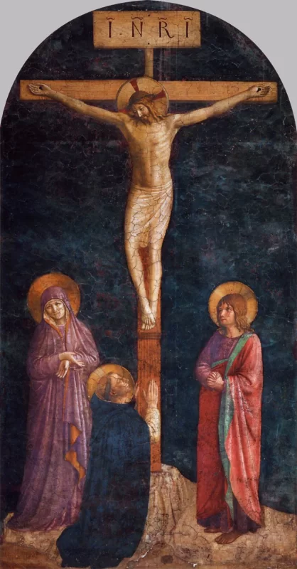 02763 Nukryziavimas su sv Dominyku Fra Angelico 1440 45 3268 800 800 85