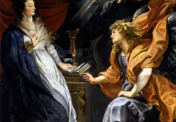 Apreiškimas Švč. Mergelei Marijai. Peter Paul Rubens, 1609-10.