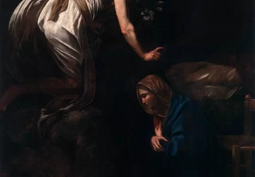 Apreiškimas Švč. Mergelei Marijai. Caravaggio, 1608-09.