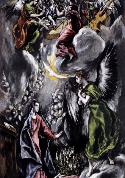 Apreiškimas Švč. Mergelei Marijai. El Greco, 1597-1600.