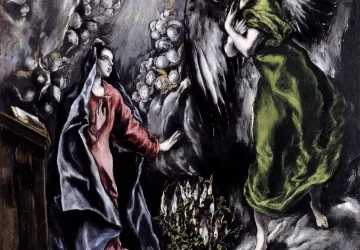 Apreiškimas Švč. Mergelei Marijai. El Greco, 1597-1600.