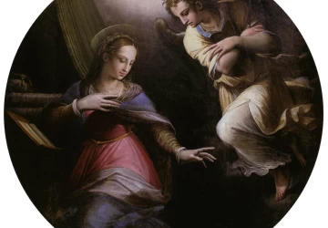 Apreiškimas Švč. Mergelei Marijai. Giorgio Vasari, 1570-71.