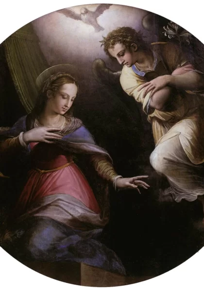 Apreiškimas Švč. Mergelei Marijai. Giorgio Vasari, 1570-71.