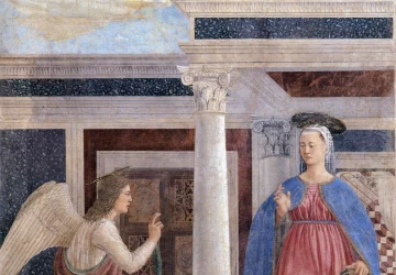 Apreiškimas Švč. Mergelei Marijai. Piero della Francesca, 1452-66.