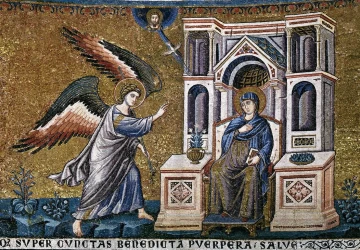 Apreiškimas Švč. Mergelei Marijai. Pietro Cavallini, 1296-1300.