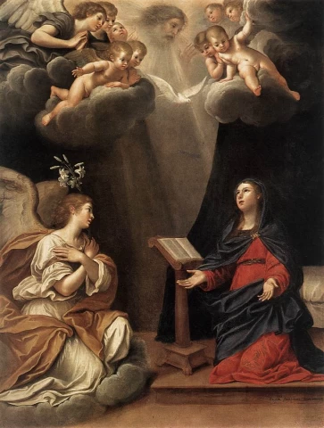 Apreiškimas Švč. Mergelei Marijai. Francesco Albani.