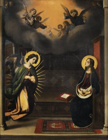 Apreiškimas Švč. Mergelei Marijai. Francesco Curradi.