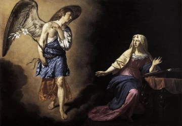 Apreiškimas Švč. Mergelei Marijai. Adriaen van de Velde, 1667.