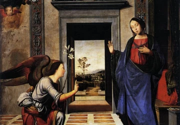 Apreiškimas Švč. Mergelei Marijai. Fra Bartolomeo, 1497.
