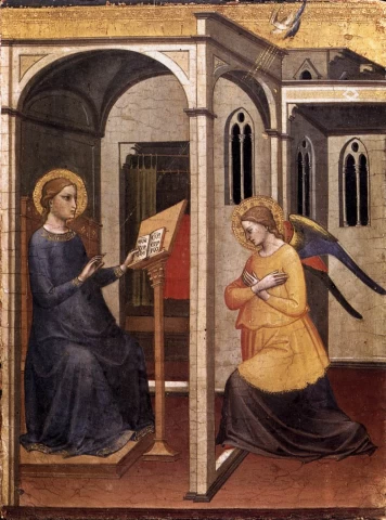 Apreiškimas Švč. Mergelei Marijai. Mariotto di Nardo, 1395.