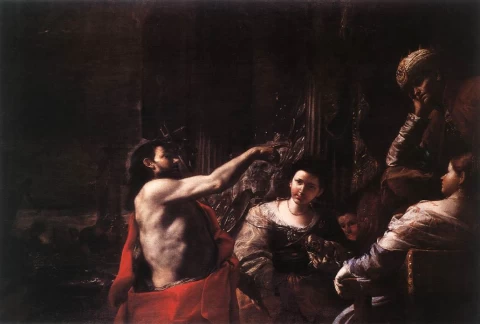 Šv. Jonas Krikštytojas prieš Erodą. Mattia Preti, apie 1665.