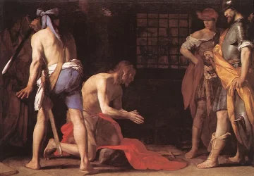 Šv. Jono Krikštytojo  nukirsdinimas. Massimo Stanzione, apie 1634.