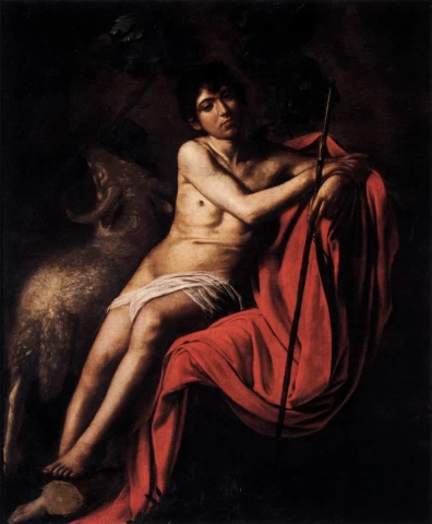 Šv. Jonas Krikštytojas. Caravaggio, 1610.