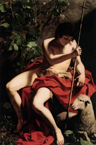Šv. Jonas Krikštytojas. Caravaggio, 1597-98. Šv. Jonas Krikštytojas. Caravaggio, 1597-98.