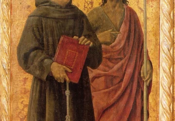 Šv. Antanas ir Šv. Jonas Krikštytojas (Šv. Antano poliptikas). Piero della Francesca, apie 1460.