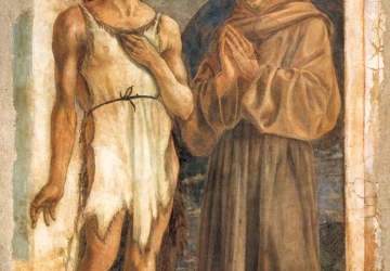Šv. Jonas Krikštytojas ir šv. Pranciškus. Veneziano Domenico, 1454.
