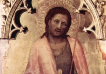 Šv. Jonas Krikštytojas (Kvaratesi poliptikas). Gentile da Fabriano, 1425.