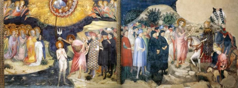 Scenos iš šv. Jono Krikštytojo gyvenimo. Lorenzo Salimbeni, apie 1416.