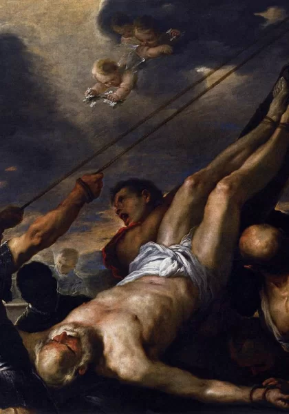 Šv. Petro nukryžiavimas. Luca Giordano, apie 1660.