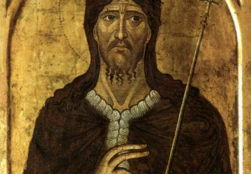 Šv. Jonas Krikštytojas. Nežinomas graikų ikonų tapytojas, XIV a..