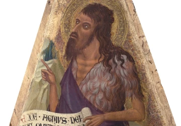 Šv. Jonas Krikštytojas. Ambrogio Lorenzetti, 1337-42.