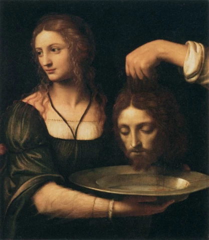 Salomei perduodama šv. Jono Krikštytojo galva. Bernardino Luini.