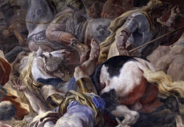 Šv. Pauliaus atsivertimas (detalė). Francesco Solimena, 1689-90.
