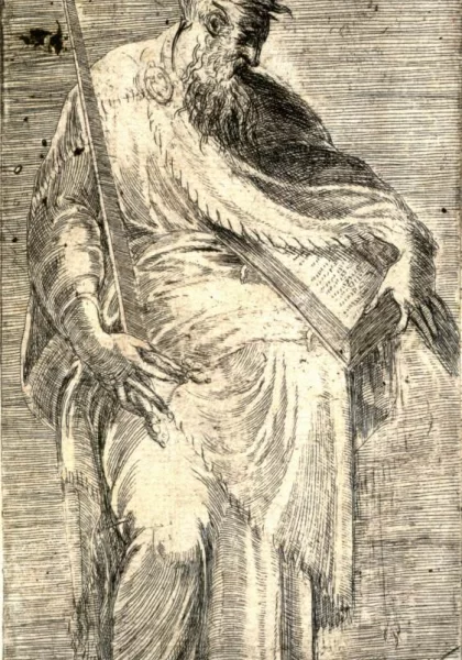 Šv. Paulius. Andrea Schiavone, 1548-50.