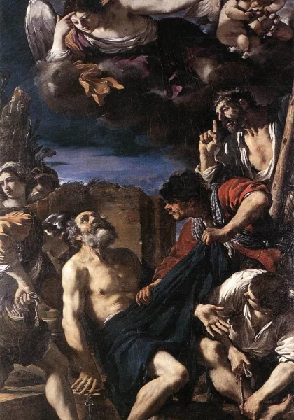 Šv. Petro kankinystė. Guercino, 1618-19.