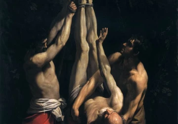 Šv. Petro nukryžiavimas. Guido Reni, 1604-05.