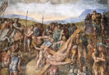 Šv. Petro kankinystė. Buonarroti Michelangelo, 1546-50.