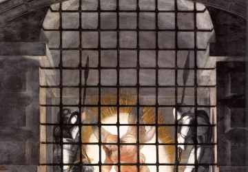 Šv. Petro išlaisvinimas (detalė). Sanzio Raffaello, 1514.