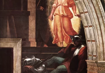 Šv. Petro išlaisvinimas (detalė). Sanzio Raffaello, 1514.