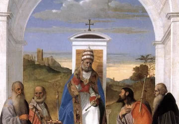 Šv. Petras soste su keturiais šventaisiais. Marco Basaiti.