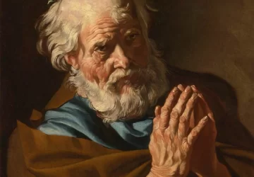 Šv. Petras meldžiasi. Matthias Stom.