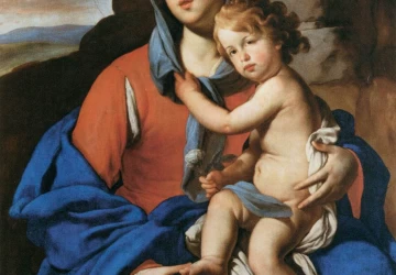 Mergelė ir kūdikėlis. Massimo Stanzione, 1640-45.