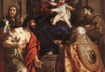 Madona ir šventieji. Pietro da Cortona, 1626-28.