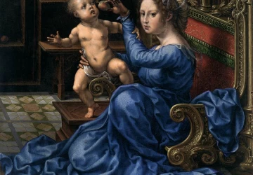 Mergelė ir kūdikėlis. Jan Gossart, 1532.