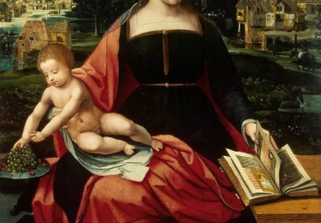Madona ir kūdikėlis. Moterų iki juosmens meistras, apie 1530.