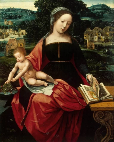 Madona ir kūdikėlis. Moterų iki juosmens meistras, apie 1530.