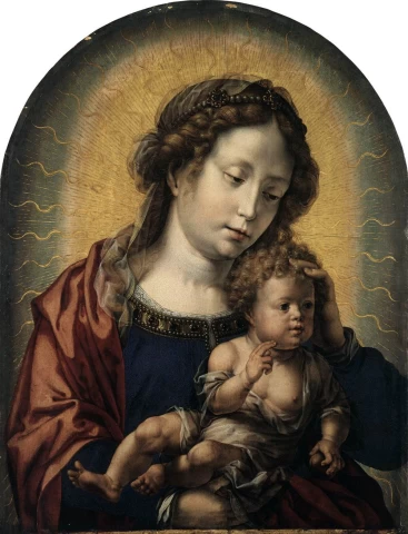 Mergelė ir kūdikėlis. Jan Gossart, apie 1525.