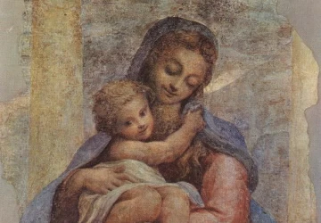 Skalos Madona. Correggio, apie 1523.