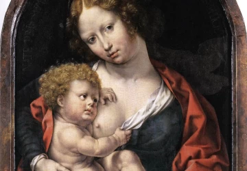 Mergelė ir kūdikėlis. Jan Gossart, apie 1522.
