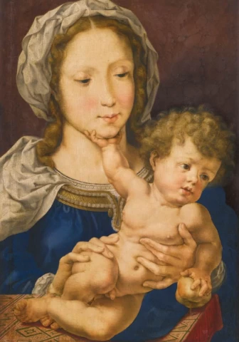 Mergelė ir kūdikėlis. Jan Gossart, apie 1520.