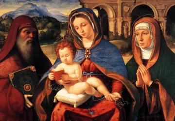 Baglionės Madona. Andrea Previtali, 1515-20.