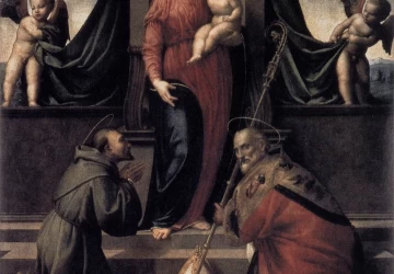 Mergelė ir kūdikėlis su šv. Pranciškumi ir šv. Zenobijumi. Francesco Granacci, apie 1515.