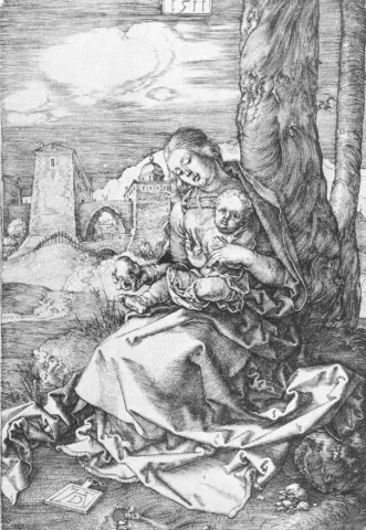 Madona su kriauše. Albrecht Dürer, 1511. Madona su kriauše. Albrecht Dürer, 1511.