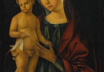 Mergelė ir kūdikėlis. Boccaccio Boccaccino, apie 1505.