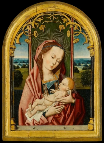 Mergelė ir kūdikėlis. Jan Provost, apie 1500.